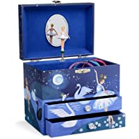 Los mejores  - Jewelkeeper - Joyero Musical con una Bailarina y Dos cajones extraíbles- diseño con Brillo - Melodía del Lago de los…